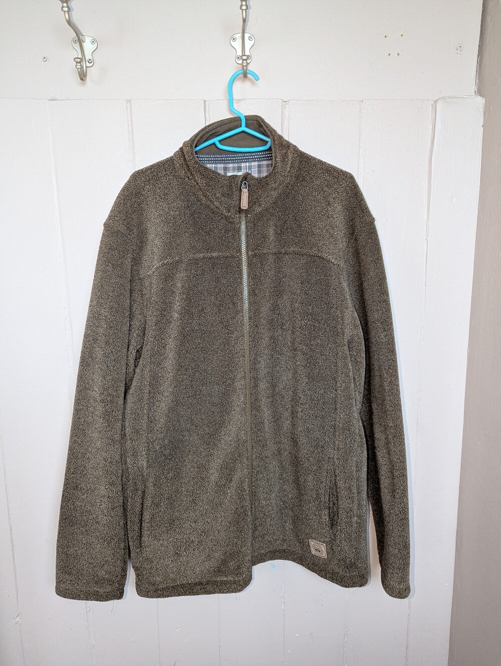 Field & Stream Olive Zip-Up Fleece Jacket